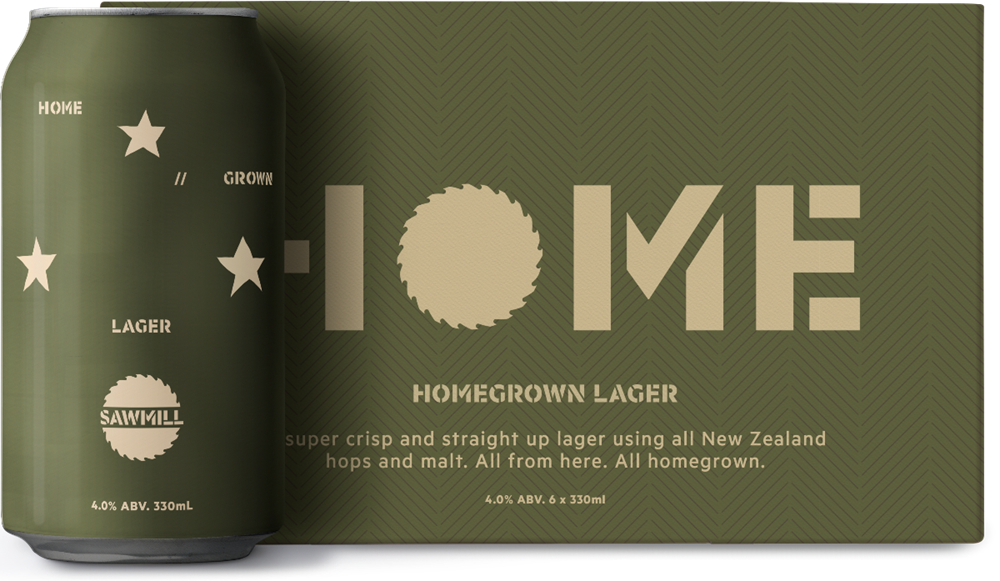 Sawmill Homegrown Lager 6 Pack Cans