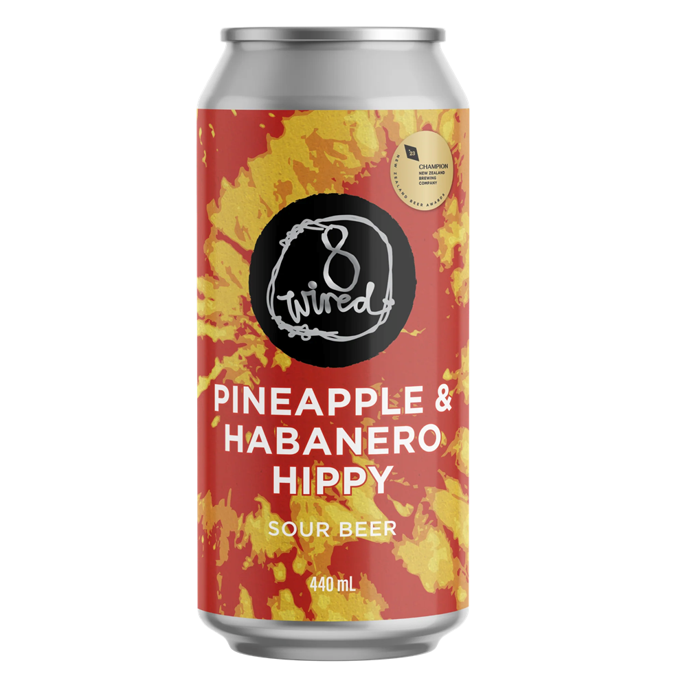 8 Wired Pineapple And Habanero Hippy Berliner 440ml