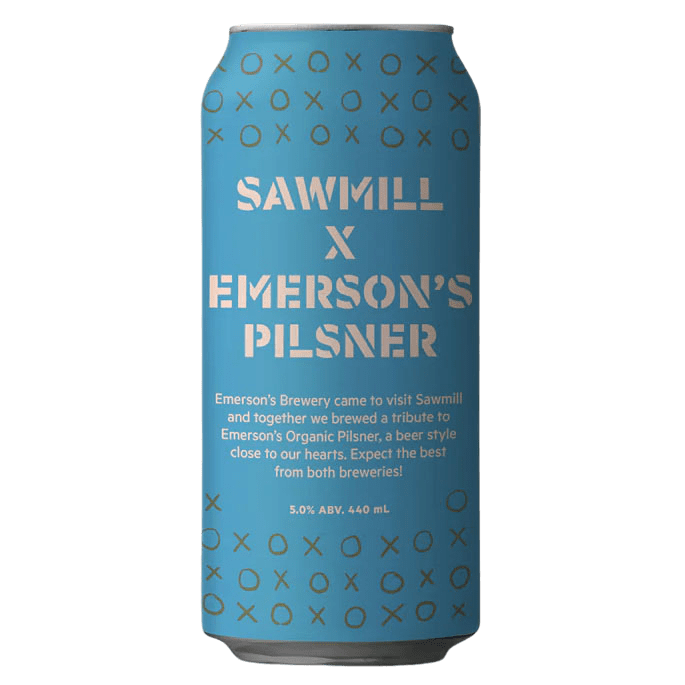 Sawmill X Emerson's Pilsner 440ml