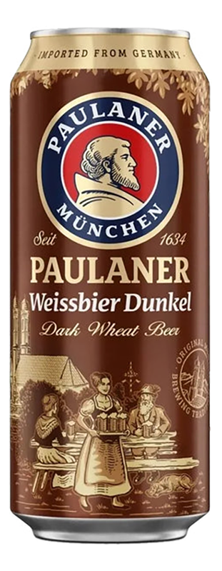 Paulaner Weissbier Dunkel 500ml Can