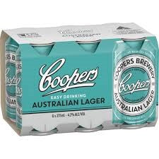 Coopers Australian Lager 6 Pack Cans