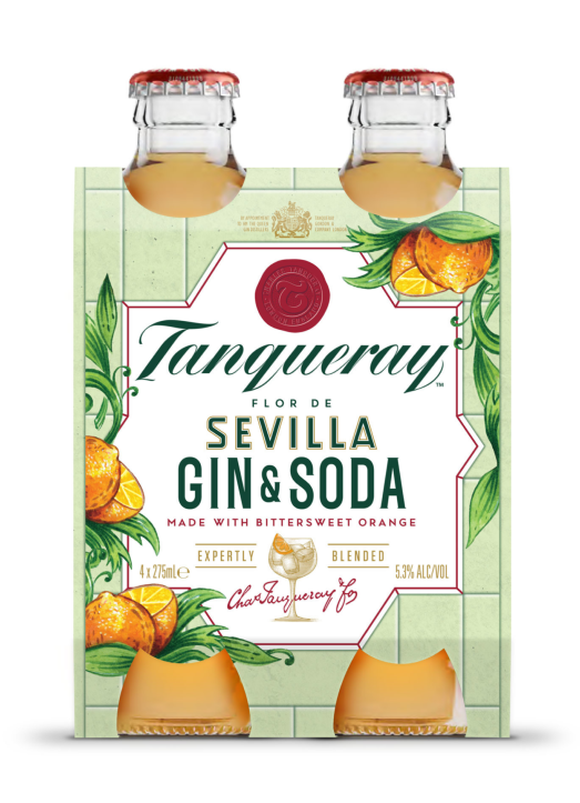 Tanqueray Flor de Sevilla Gin & soda 4 x 275ml
