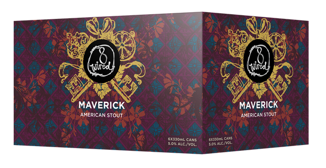 8 Wired Maverick Hoppy American Stout 6 pack cans