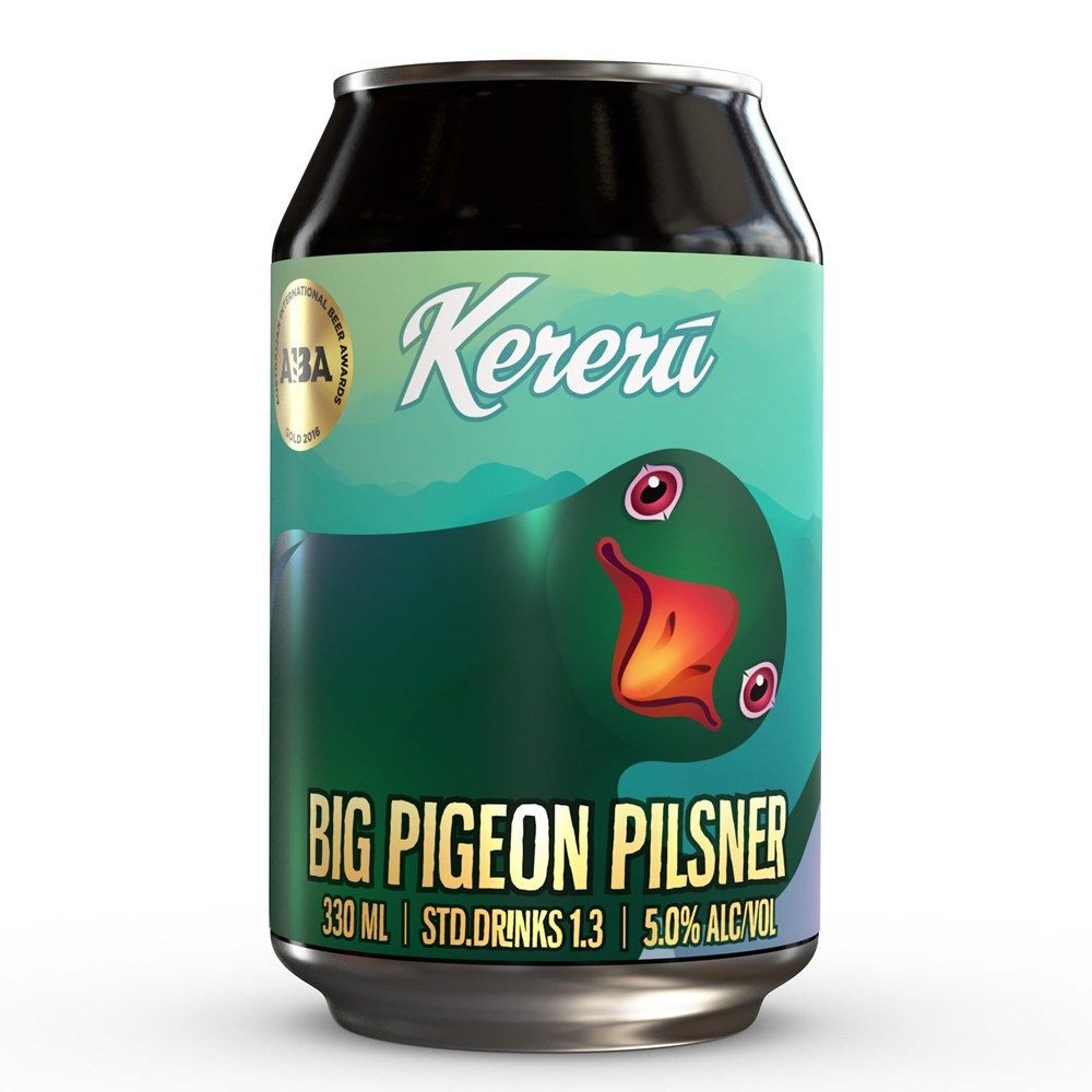 Kereru Big Pigeon Pilsner 330ml can