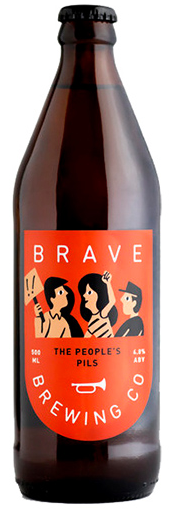 BRAVE BREWING THE PEOPLES PILS 500ML