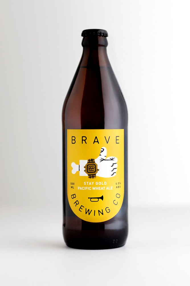 BRAVE BREWING STAY GOLD PACIFIC ALE 500ML