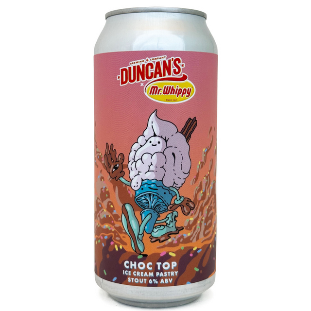 DUNCAN'S MR WHIPPY CHOC TOP ICE CREAM PASTRY STOUT 440ML