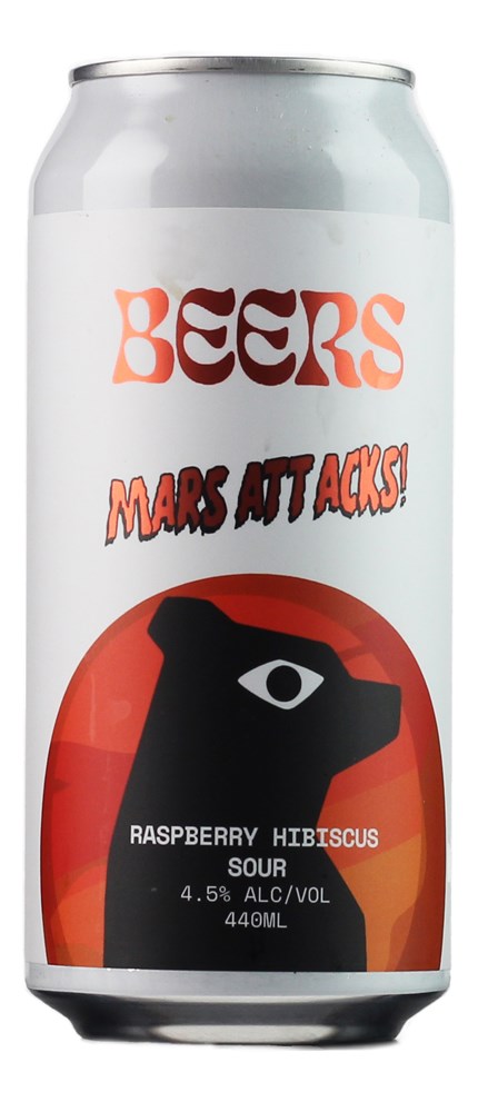 BEERS BY BACON BROS MARS ATTACKS RASPBERRY, HIBISCUS SOUR