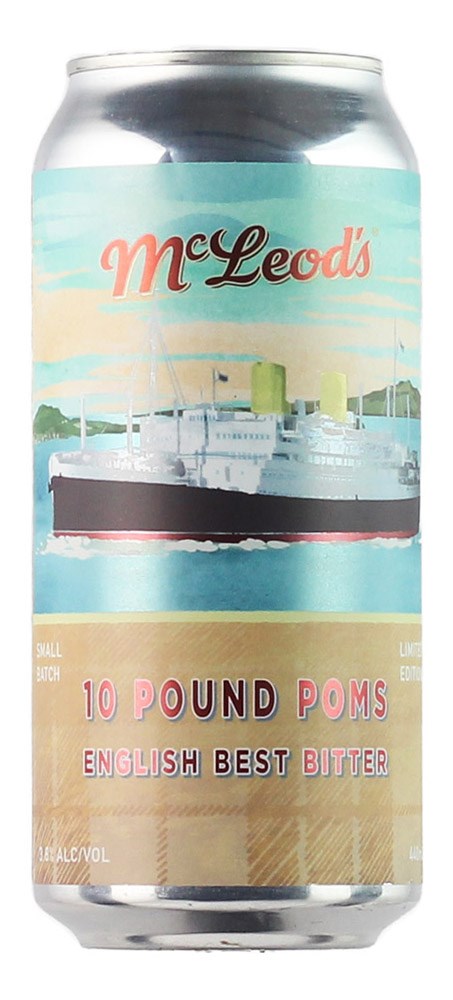 McLeod's 10 Pound Poms Best Bitter 1 litre FYO