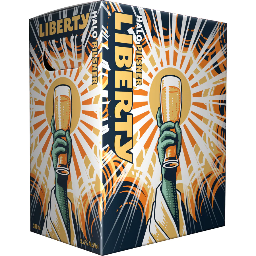 Liberty Brewing Halo Pilsner 330ml 6 pack