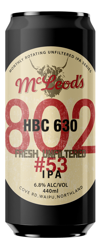 MCLEOD'S 802 #53 UNFILTERED IPA 440ML