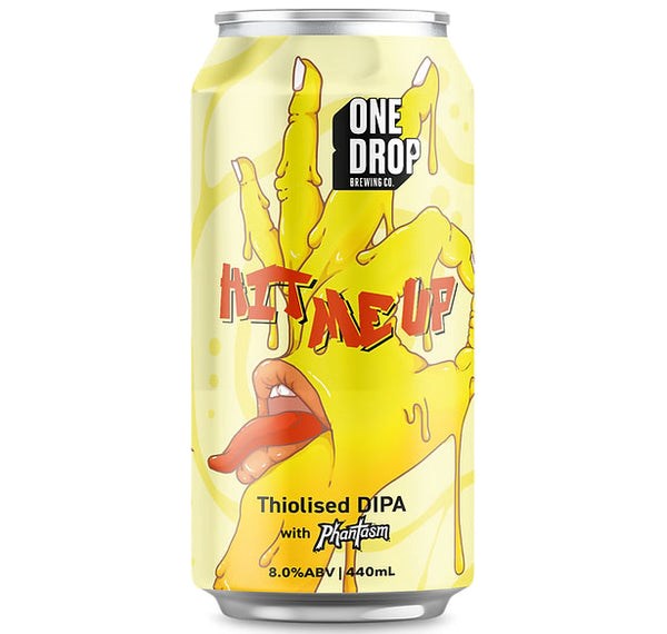One Drop Brewing Hit Me Up Hazy Double IPA 440ml