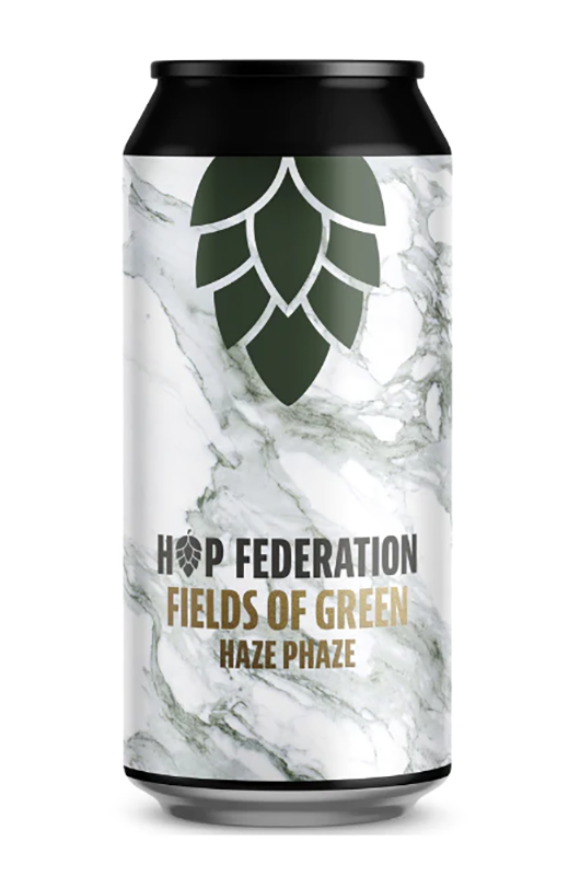 Hop Federation Fields of Green Hazy IPA 440ml can